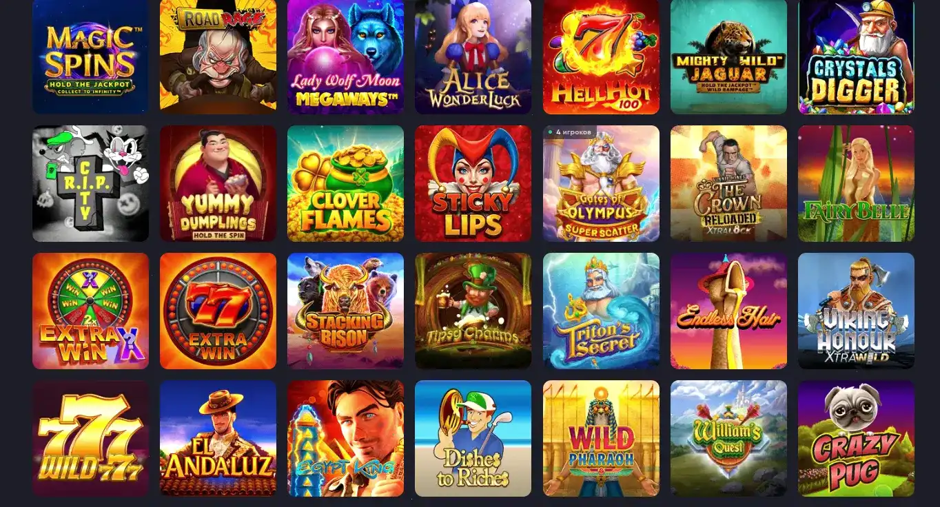 Официальный сайт F1 casino — интерфейс казино